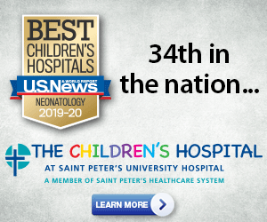 The Children’s Hospital at Saint Peter’s University Hospital is the Only Hospital in NJ to be Ranked in the Top 50 in Neonatology in U.S. News & World Report 