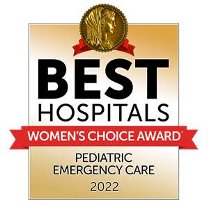The Children’s Hospital at Saint Peter’s University Hospital Receives the 2022 Women’s Choice Award® for Best Pediatric Emergency Care